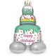 Globo Pastel Happy Birthday con Soporte 72 cm