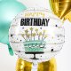 Globo Happy Birthday Pastel Estrellas 45 cm