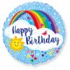 Globo Rainbow Happy Birthday 45 cm