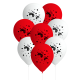 8 GLOBOS LATEX LADYBUG