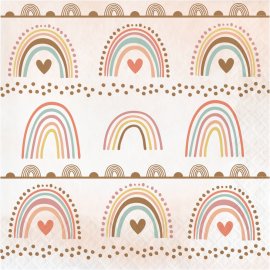 16 Servilletas Boho Rainbow 33 Cm