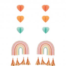 Decoraciones Colgantes Boho Rainbow