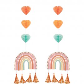 Decoraciones Colgantes Boho Rainbow