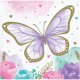 16 Servilletas Butterfly Shimmer 25 Cm