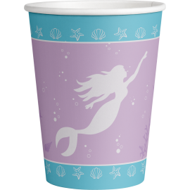 8 Vasos Mermaid Shine 250 ml