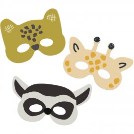 6 Máscaras Animales del Zoo