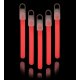 25 Colgantes Luminosos 10 cm Rojos