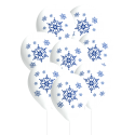 8 Globos de Latex 27 cm Snowflakes