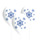 8 GLOBOS LATEX Snowflake Swirls