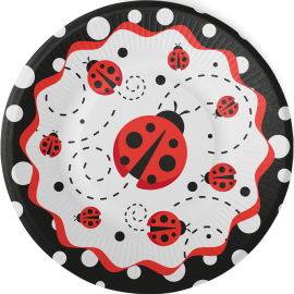 8 Platos 26 cm Ladybug Fancy