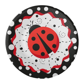 8 Platos 18 cm Ladybug Fancy