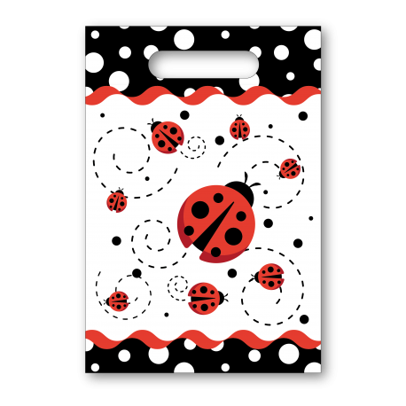 8 BOLSAS RECTANGULARES LADYBUG