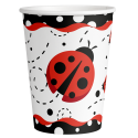 8 VASOS 250 ML LADYBUG FANCY