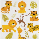 20 SERVILLETAS 33 CM JUNGLE ANIMALS