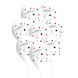 8 Globos Látex Casino