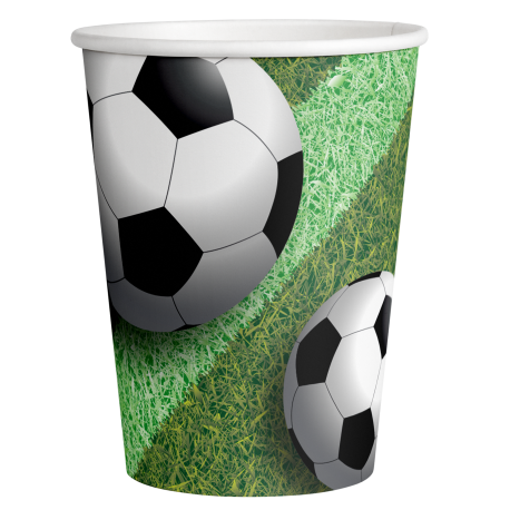 8 Vasos 0,266 L. Sports Fanatic Soccer