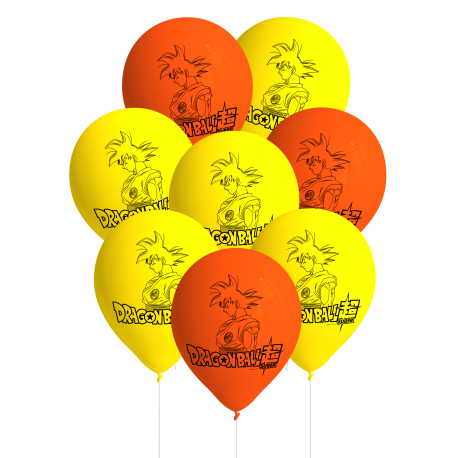 8 Globos Latex Dragon Ball