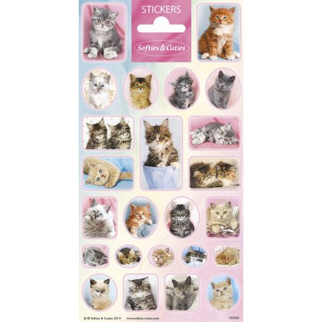 Pegatinas 102 x 200 mm Cats Cuties Puppies