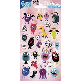 Pegatinas 102 x 200 mm Monsters Party