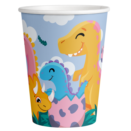 8 Vasos 236 ml DINOSAUR FRIENDS