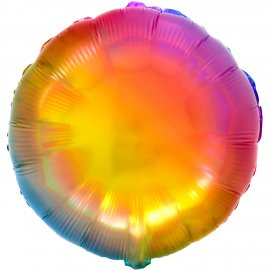 Globo Redondo Rainbow Foil 45 cm