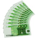 10 Servilletas Billetes 100 Euros 33 cm