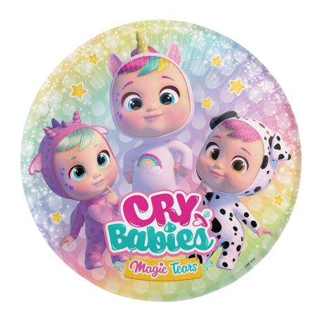 8 Platos Cry Babies 18 cm