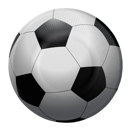 8 Platos 18 cm Sports Fanatic Soccer