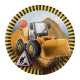 8 Platos 18 cm BIG DIG CONSTRUCCION
