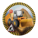 8 Platos 18 cm BIG DIG CONSTRUCCION