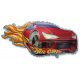 Globo Hot Car 79 x 43 cm Red