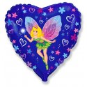 Globo Corazón Lady Butterfly 45 cm