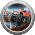 8 Platos Monster Truck Rally 23 cm