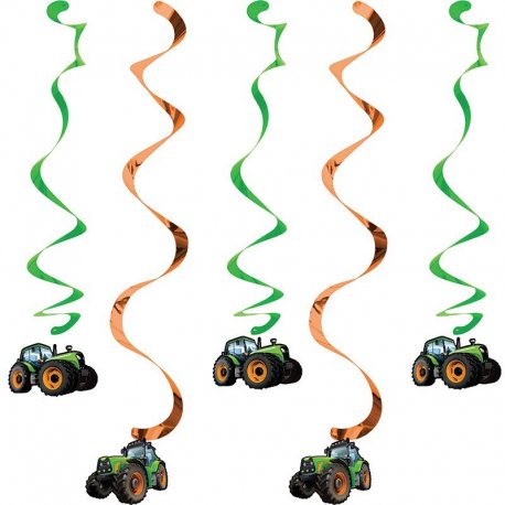 5 Decoraciones Colgantes Tractor Time