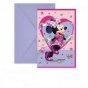 6 INVITACIONES MINNIE