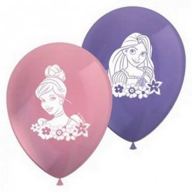 8 GLOBOS DE LATEX PRINCESAS DISNEY