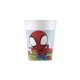 8 VASOS DE PAPEL SPIDEY