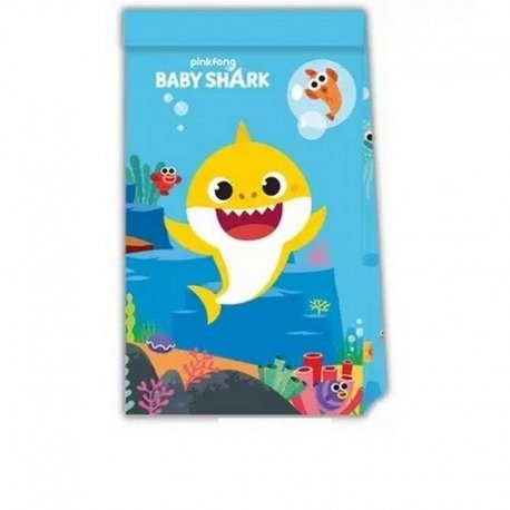 4 BOLSAS DE PAPEL BABY SHARK