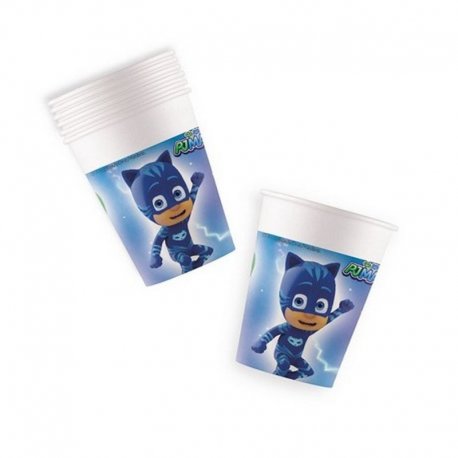 8 VASOS DE PAPEL PJ MASKS