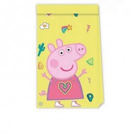 4 BOLSAS DE PAPEL PEPPA PIG