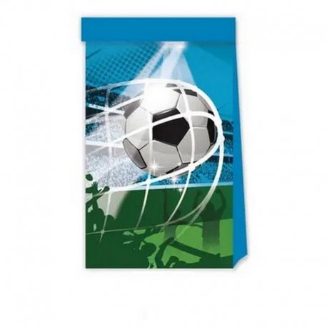 4 BOLSAS DE PAPEL SOCCER FANS