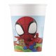 8 VASOS DE PAPEL SPIDEY