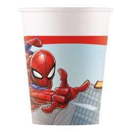 8 VASOS DE PAPEL SPIDERMAN