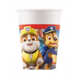 8 VASOS DE PAPEL PATRULLA CANINA