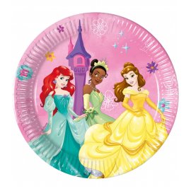 8 PLATOS 20 CM PRINCESAS DISNEY