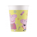 8 VASOS DE PAPEL PEPPA PIG