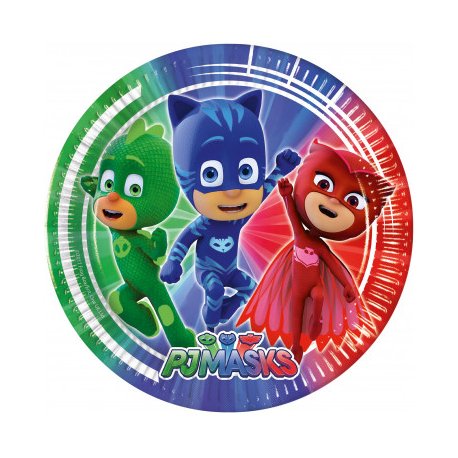 8 PLATOS 23 CM PJ MASKS