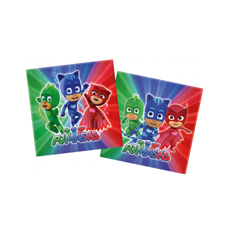 20 SERVILLETAS 33 CM PJ MASKS