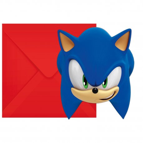 6 INVITACIONES SONIC