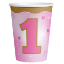 8 VASOS 250 ML ONE LITTLE STAR - GIRL